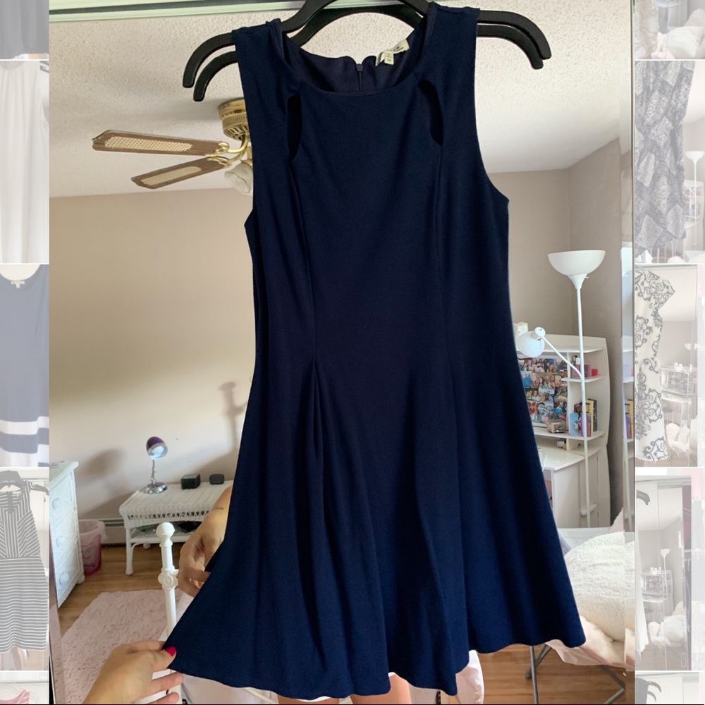 navy blue dress